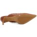 Tamanco Mule Vizzano Apliques Salto Baixo - Marrom