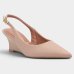 Scarpin Anabela Vizzano Salto Médio Feminino - Bege