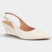 Scarpin Anabela Vizzano Salto Médio Feminino - Off White