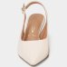 Scarpin Anabela Vizzano Salto Médio Feminino - Off White