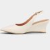 Scarpin Anabela Vizzano Salto Médio Feminino - Off White