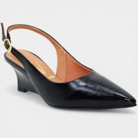 Scarpin Anabela Vizzano Salto Médio - Preto