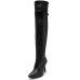 Bota Vizzano Fivela Salto Alto Cano Alto Feminina - Preto