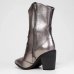 Bota Western Cano Médio Vizzano Metalizada Feminina - Prata
