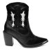 Bota Western Cano Médio Vizzano Feminina - Preto e Prata