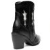 Bota Western Cano Médio Vizzano Feminina - Preto e Prata