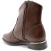 Bota Vizzano Detalhe Cano Baixo Feminina - Marrom