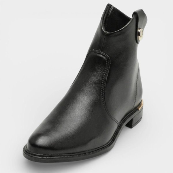 Bota Vizzano Detalhe Cano Baixo Feminina - Preto