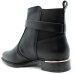 Bota Vizzano Fivela Cano Baixo Feminina - Preto