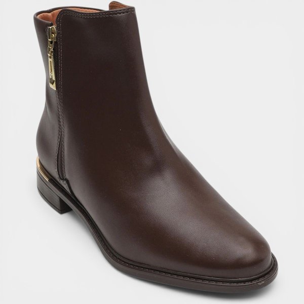 Bota Vizzano Cano Baixo Feminina - Marrom