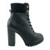 Bota Coturno Vizzano Cadarço Tratorada - Preto