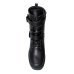 Bota Coturno Vizzano Fivelas Cadarço Floather - Preto