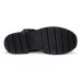 Bota Coturno Vizzano Fivelas Cadarço Floather - Preto