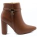 Bota Vizzano Zurique Cano Baixo Feminina - Marrom