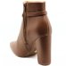 Bota Vizzano Zurique Cano Baixo Feminina - Marrom