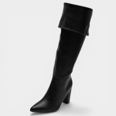 Bota Vizzano Over Cano Alto Feminina - Preto