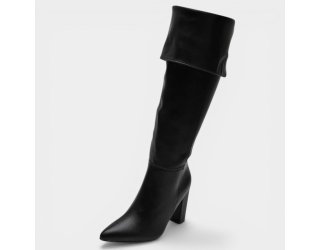 Bota Vizzano Over Cano Alto Feminina - Preto Bota Vizzano Over Cano Alto Feminina - Preto