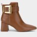 Bota Vizzano Fivela Cano Baixo Feminina - Marrom