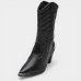 Bota Vizzano Western Cano Médio Feminina - Preto