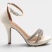 Sandália Vizzano Meia Pata Tiras Strass - Branco