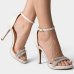 Sandália Vizzano Meia Pata Tiras Strass - Branco