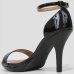 Sandália Vizzano Salto Alto Verniz Feminina - Preto