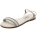Rasteira Vizzano Tira Strass Florença Feminina - Branco