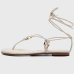Rasteira Vizzano Amarração Detalhes Feminina - Off White