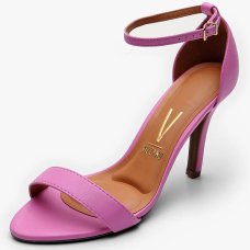 Sandália Vizzano Básica Salto Alto Feminina - Rosa Bebê Sandália Vizzano Básica Salto Alto Feminina - Rosa Bebê