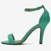 Sandália Vizzano Básica Salto Alto Feminina - Verde Água