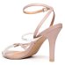 Sandália Vizzano Tira Strass Salto Alto Feminina - Rosê