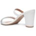 Tamanco Vizzano Fivela Strass Salto Grosso Feminino - Branco