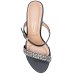 Tamanco Vizzano Fivela Strass Salto Grosso Feminino - Preto