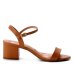 Sandália Vizzano Salto Médio Feminina - Caramelo