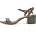 Sandália Vizzano Salto Médio Feminina - Verde Oliva