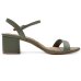 Sandália Vizzano Salto Médio Feminina - Verde Oliva