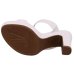 Tamanco Meia Pata Vizzano Salto Grosso Fivelas Feminino - Branco