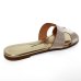 Rasteira Vizzano H Tela Paris Feminina - Dourado