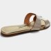 Rasteira Vizzano H Tela Paris Feminina - Dourado