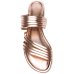 Rasteira Vizzano Multi Tiras Metalizada Feminina - Ouro Rosado