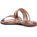 Rasteira Vizzano Multi Tiras Metalizada Feminina - Ouro Rosado