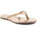 Rasteira Vizzano Metalizada Strass Feminina - Ouro Rosado
