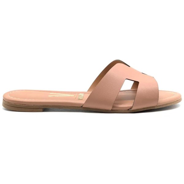 Rasteira Slide Vizzano H Básica Feminina - Nude