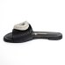 Rasteira Slide Vizzano Coração Strass Feminina - Preto