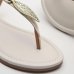 Rasteira Vizzano Detalhe Folha Feminina - Off White