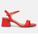 Sandália Vizzano Lisa Salto Bloco Feminina - Vermelho