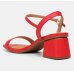 Sandália Vizzano Lisa Salto Bloco Feminina - Vermelho