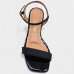 Sandália Vizzano Salto Baixo Glitter Feminina - Preto