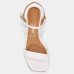 Sandália Vizzano Salto Bloco Baixo Casual Feminina - Branco