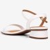 Sandália Vizzano Salto Bloco Baixo Casual Feminina - Branco